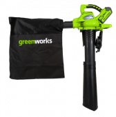 Воздуходув-пылесос аккумуляторный GreenWorks 40V комплект с АКБ и ЗУ